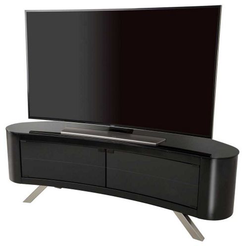 Image of Avf Bay Curved Tv Stand In Black