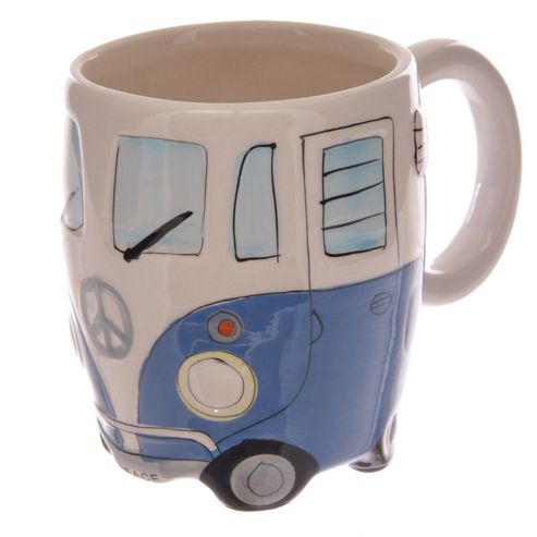 Image of Ceramic Camper Van Mug, Blue