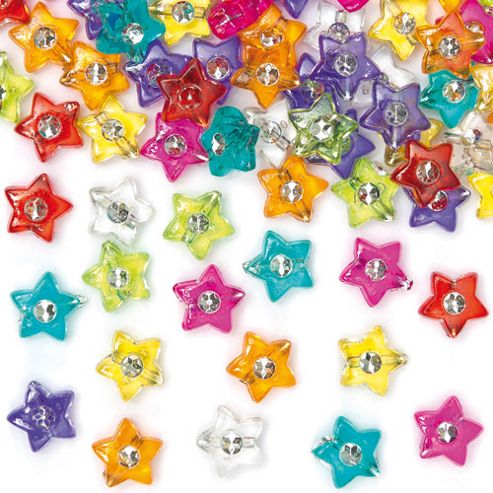 Image of Star Diamante Beads (pack Of 300)