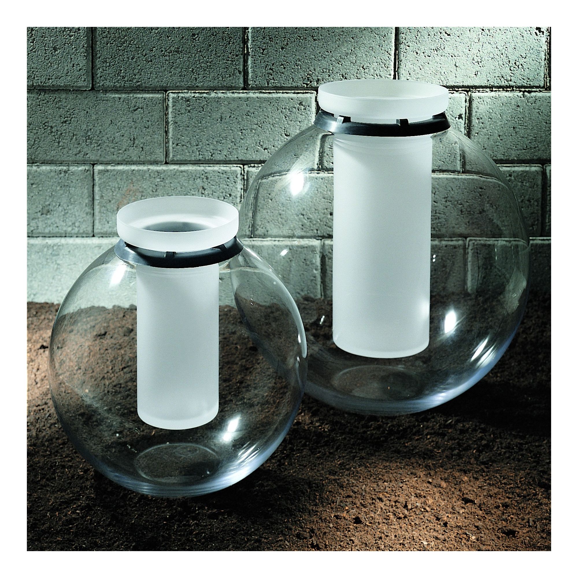 Progetti Vaso Flower Vase in Transparent White at Tesco Direct