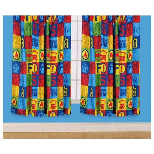 Image of Fireman Sam Curtains W168xl137cm (66x54")