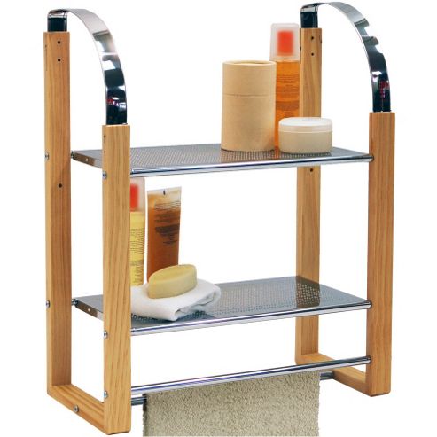 Image of Techstyle Two Tier Metal Wall Storage Shelves