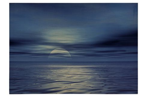 Image of Premier Housewares Blue Sea Printed Canvas Art