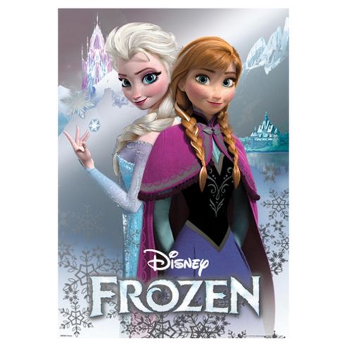 Image of Disney Frozen Anna And Elsa Metallic Foil Poster