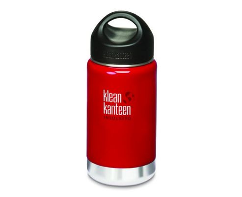 Image of Klean Kanteen 355ml Wide Insulated Drinks Bottle Red (w Loop Cap)