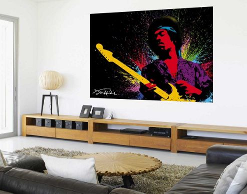 Image of 1wall Jimmy Hendrix Wall Mural