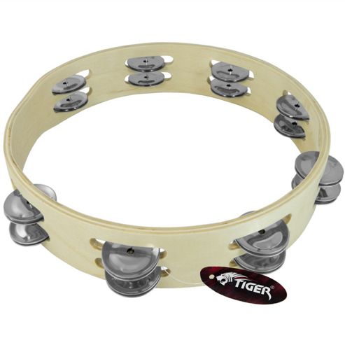 Image of Tiger 10" Headless Double Row Tambourine