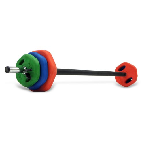 Image of Bodymax 20kg Coloured Rubber Studio Barbell Set