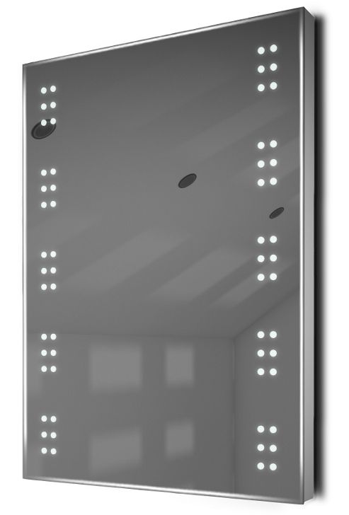 Image of Bathroom Shaver Mirror With Underlighting, Bluetooth, Demist & Sensor K11swaud