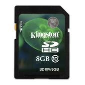 Kingston 8GB SDHC Class 10 Flash Card