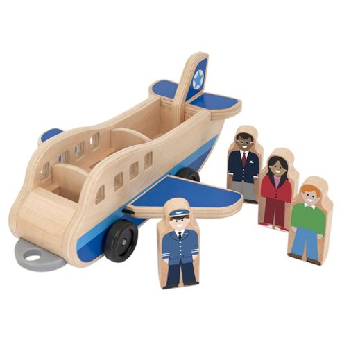 Image of Melissa Doug Plane And Luggage Carrier Set