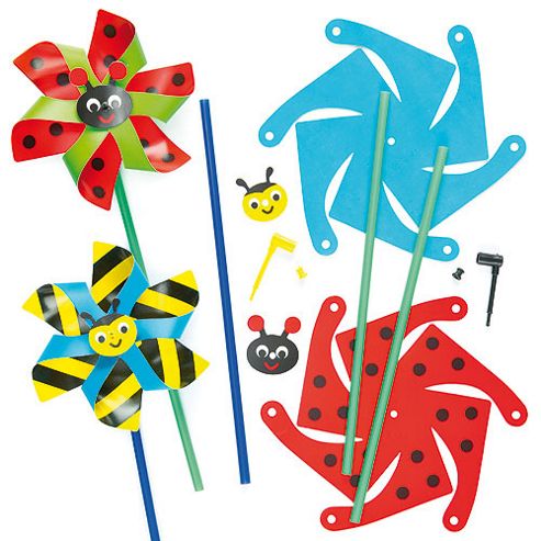 Image of Colourful Bug Windmill Kits (pack Of 6)
