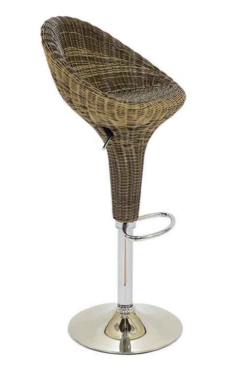 Image of Rattan High Bar Stool