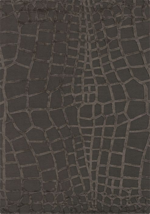 Image of Angelo Harmony Brown Knotted Rug - 240cm H X 170cm W (7 Ft 10.5 In X 5 Ft 7 In)