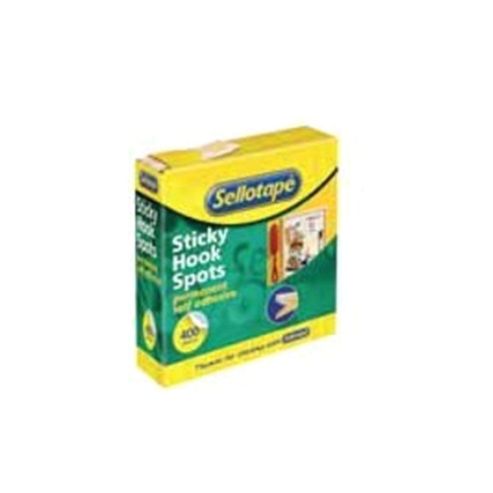 Image of Sellotape Sticky Hook Spots 400 Spots Diameter 22mm Ref 1445175