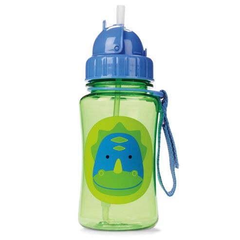 Image of Skip Hop Zoo Straw Drinks Bottle - Dinosaur