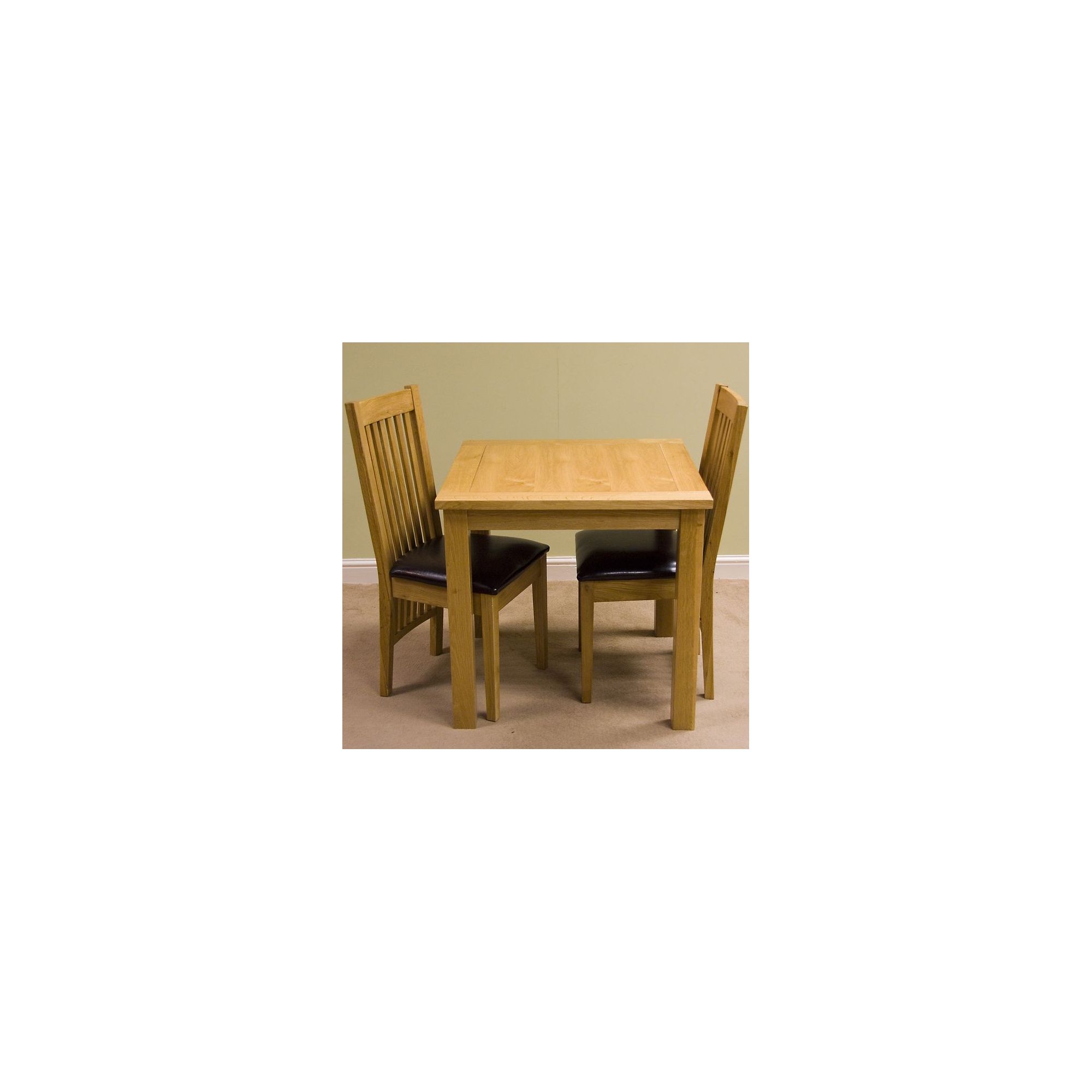 G&P Furniture Lyon Oak 3-Piece Small Fixed Top Dining Set at Tescos Direct