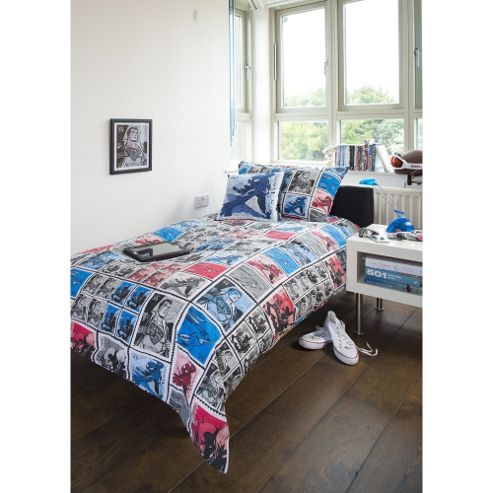 Image of Emma Wright Super Heroes Cotton Single Quilt Set Multi