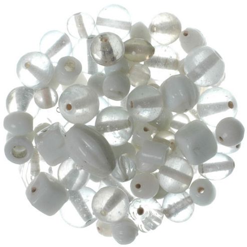 Image of Mixed Glass Beads Whites