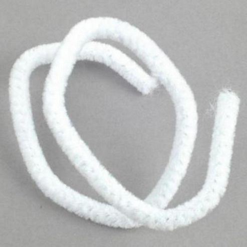 Image of Chenille 6 Mm White Bulk Pack Of 100