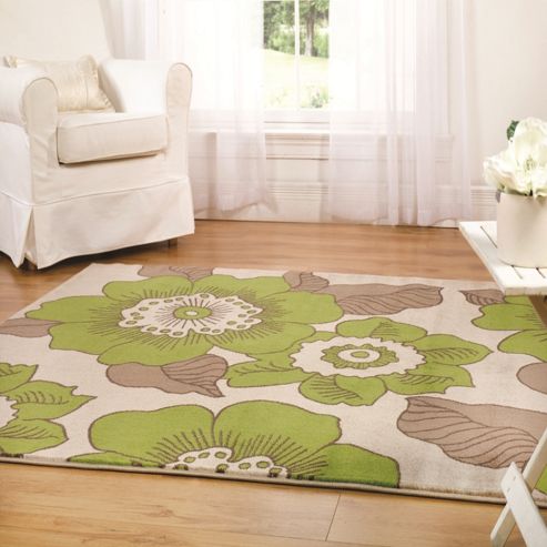 Image of Sincerity Modern Blossom Green 80x150 Cm Rug