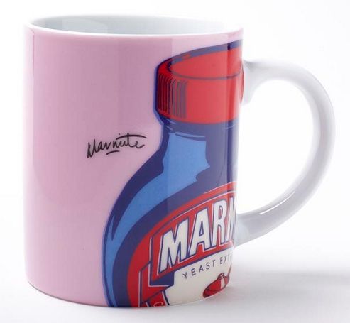 Image of Ecp Design Ltd Marmite Pop Art 7cm Porcelain Mug - Pink
