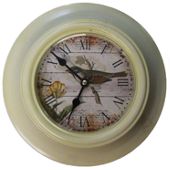 Wicker Valley Bird Wall Clock