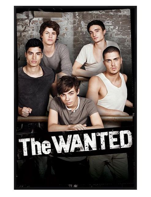 Image of The Wanted Gloss Black Framed Lose My Mind Poster