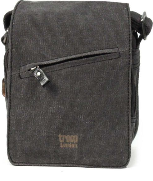 Image of Trp0239 Troop London Classic Canvas Across Body Bag Black
