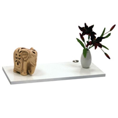 Image of Block - Wall Mounted Storage Shelf With Contrast Edge -white/silver