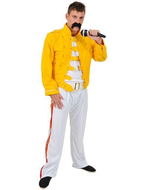 Image of Adult Yellow Rock Star Costume Standard