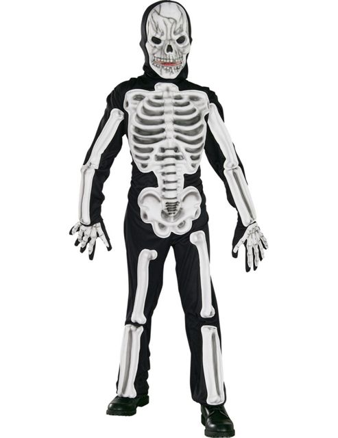 Image of Child Eva Skeleton Costume Medium
