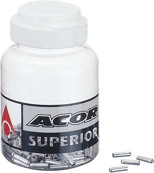 Image of Acor Alloy Brake Cable End Caps. Bag Of 100