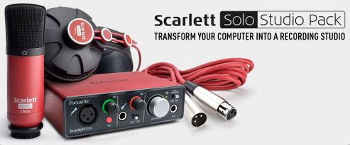 Image of Focusrite Scarlett Solo Studio Pack Complete Computer Studio Package