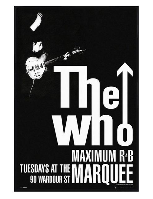 Image of The Who Gloss Black Framed Maximum R N B Poster