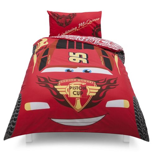 Image of Disney Cars Lightning Mcqueen Single Duvet Set Tesco Exclusive
