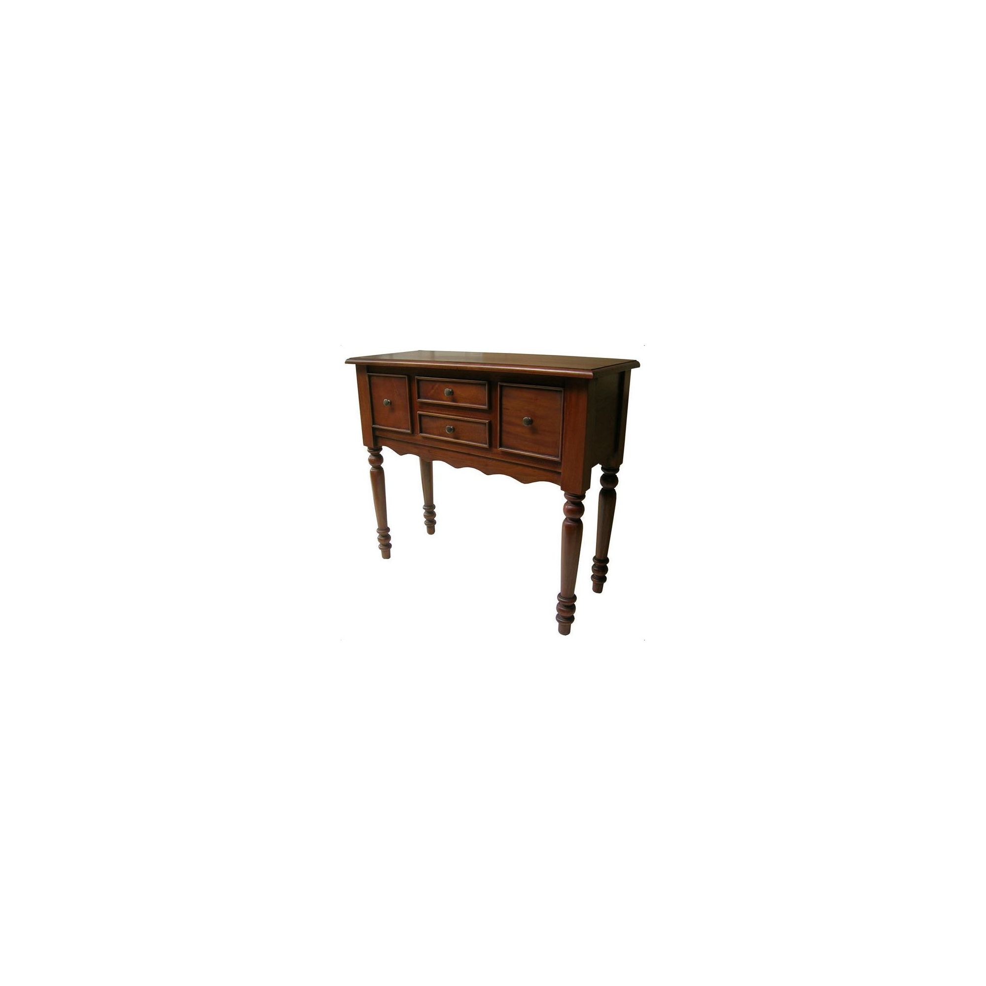 Lock stock and barrel Mahogany Victorian 4 Drawer Hall Table in Mahogany at Tesco Direct