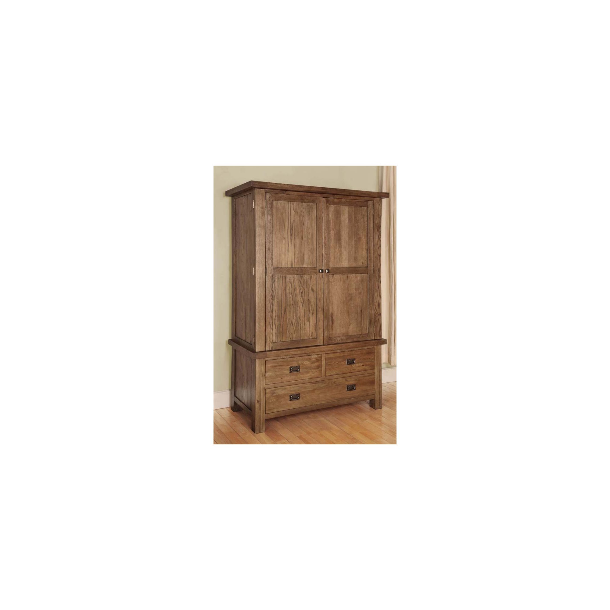 Hawkshead Brooklyn Double Wardrobe in Rich Patina at Tescos Direct
