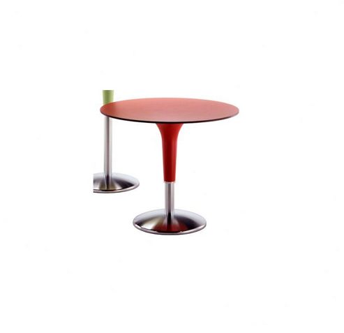Image of Rexite Zanziplano Round Coffee Table - 60cm X 75cm - White