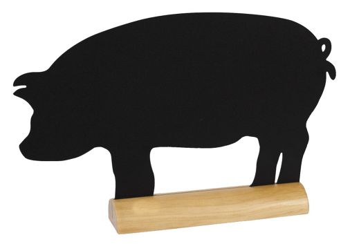 Image of Securit Silhouette Table Chalkboard, Pig