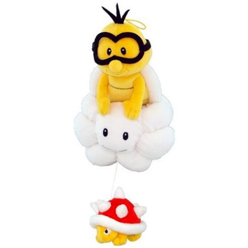 Image of Official Nintendo Mario Plush Series Stuffed Toy - 8" Lakitu