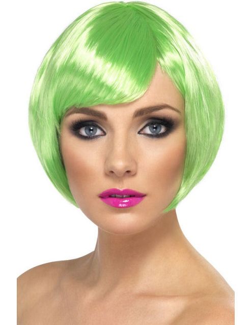 Image of Green Short Bob Babe Wig