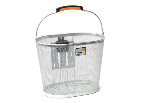 Image of New Looxs Florence Mesh Basket Front 22l Silver
