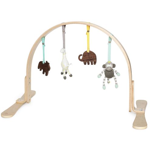 Image of Finn + Emma Wooden Play Gym Birch Wood - Jungle