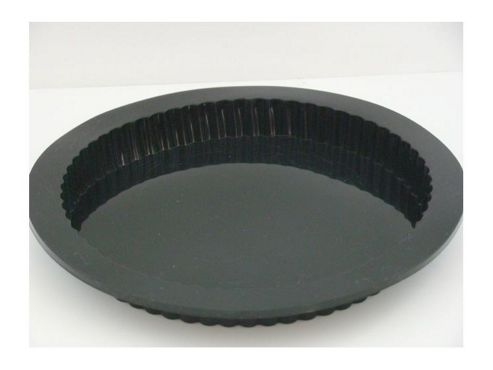 Image of Wellbake Non-stick Silicone Flat Fluted Flan Dish For Fruit Sponges