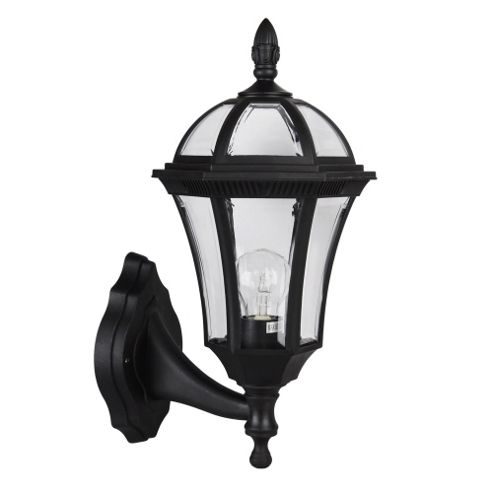 Image of Modern Hayfield Ip44 Outdoor Wall Light In Black