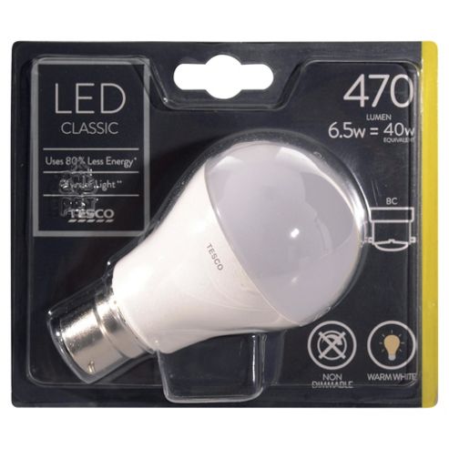 Image of Tesco Led Classic 40 W B22 Bayonet Cap Light Bulb