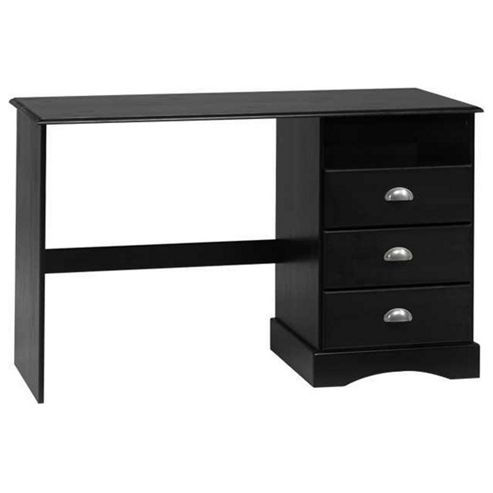 Image of Rio - Wood Desk / Dressing Table - Dark Brown