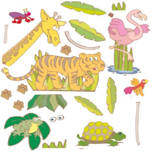 Image of Jungle Safari Bedroom Wall Decals