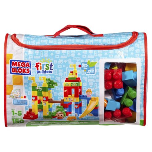 Image of Mega Bloks First Builders Playground Deluxe Building Bag